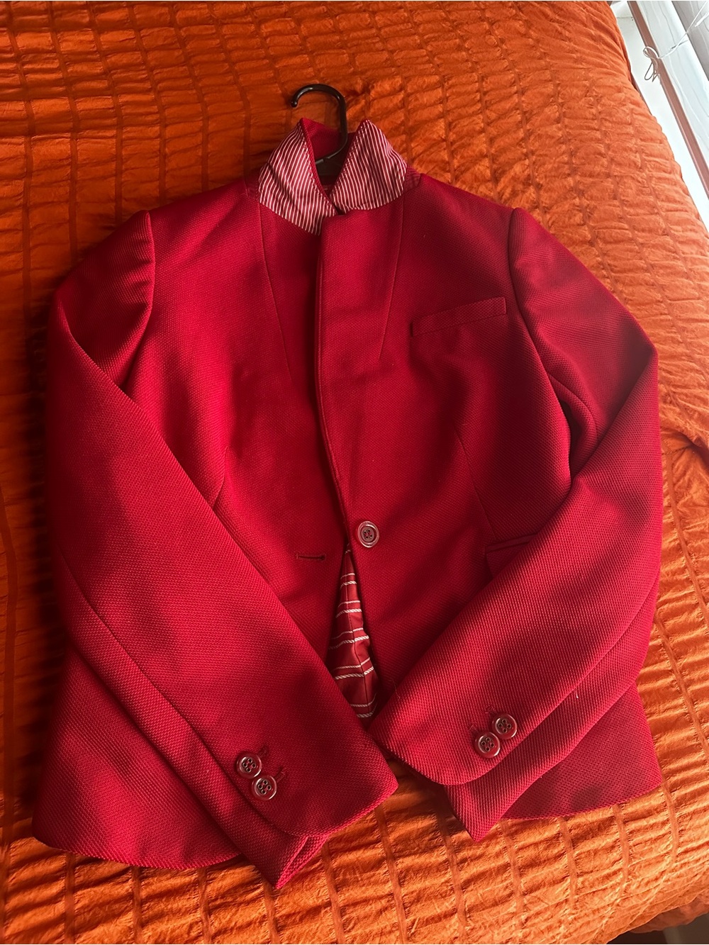 The Limited Red Women's Textured Blazer